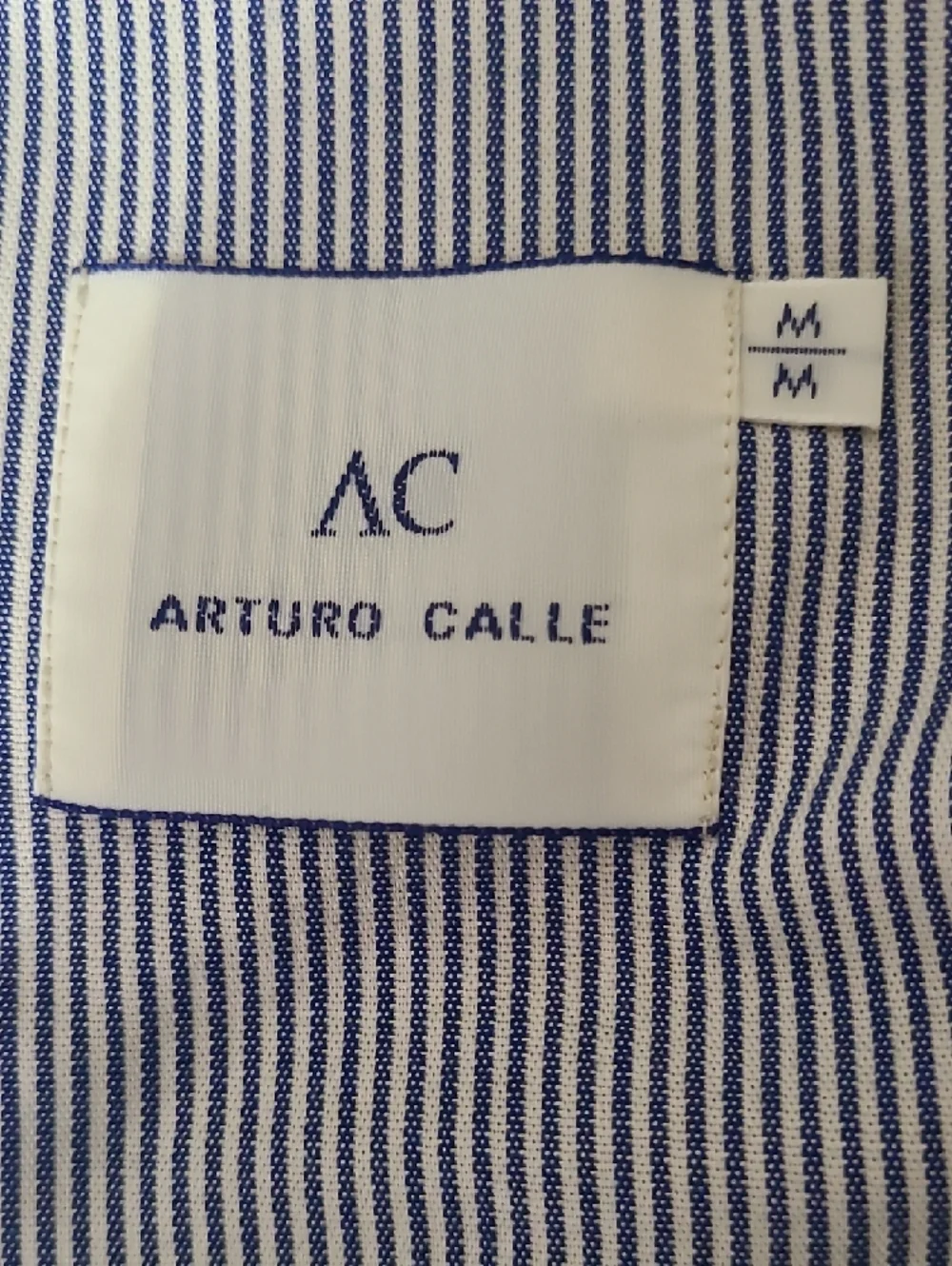 Antonio Calle Men's Light Blue Seersucker Blazer 2-Button Suit Jacket - Medium